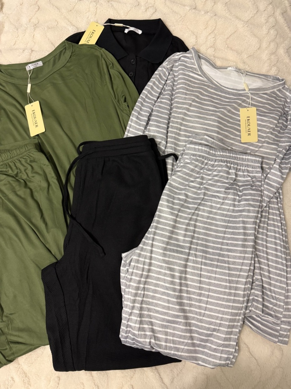 NWT EKOUAER  Women’s Loungewear 6 Piece Bundle!